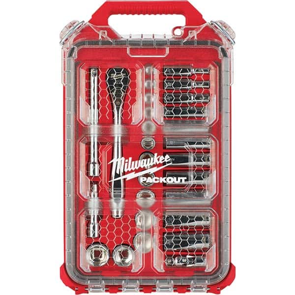 Milwaukee Tool - Socket Sets Measurement Type: SAE Drive Size: 3/8 - Benchmark Tooling