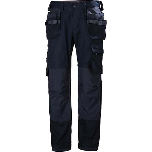 Navy Cotton Polyester Elastane General Purpose Pants 8 Pockets, Zipper Closure, 32″ Waist, 30″ Inseam