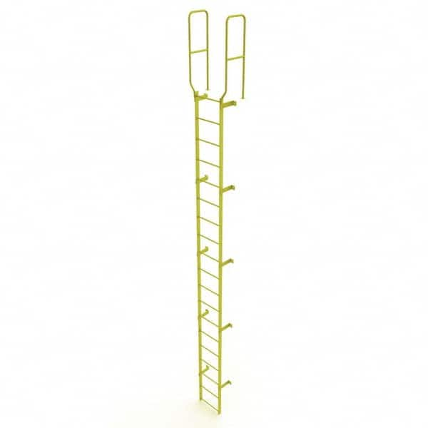 TRI-ARC - Rolling & Wall Mounted Ladders & Platforms Type: Fixed Ladder Style: Safety Cage - Benchmark Tooling