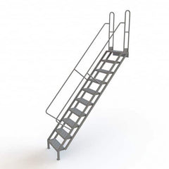 TRI-ARC - Rolling & Wall Mounted Ladders & Platforms Type: Stairway Slope Ladder Style: Stair Unit - Benchmark Tooling