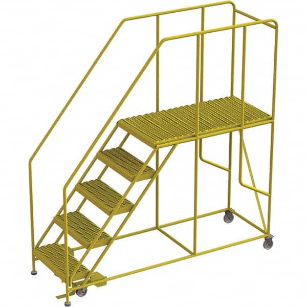 TRI-ARC - Rolling & Wall Mounted Ladders & Platforms Type: Rolling Work Platform Style: Steel Work Platform - Benchmark Tooling