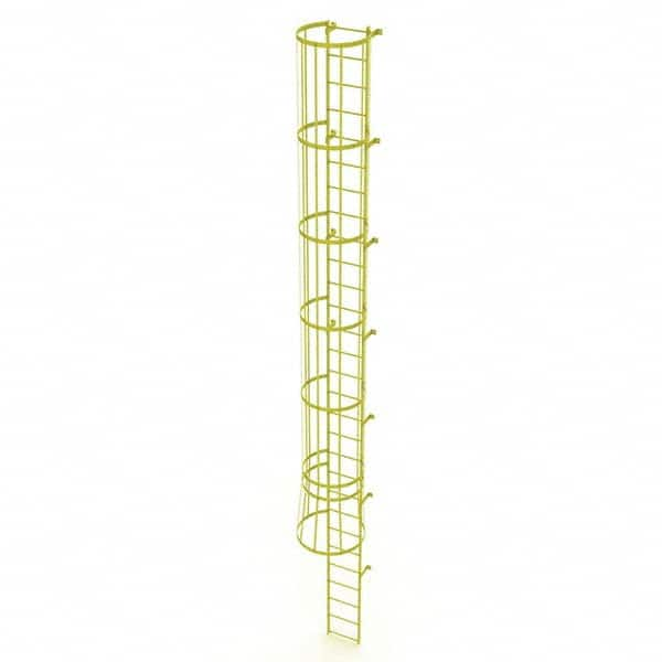 TRI-ARC - Rolling & Wall Mounted Ladders & Platforms Type: Fixed Ladder Style: Safety Cage - Benchmark Tooling