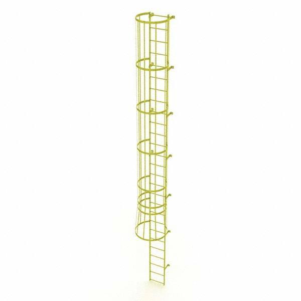 TRI-ARC - Rolling & Wall Mounted Ladders & Platforms Type: Fixed Ladder Style: Safety Cage - Benchmark Tooling