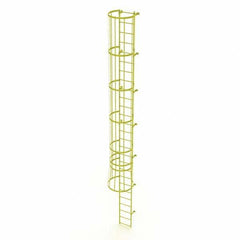 TRI-ARC - Rolling & Wall Mounted Ladders & Platforms Type: Fixed Ladder Style: Safety Cage - Benchmark Tooling