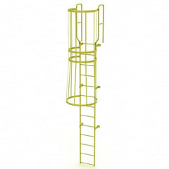 TRI-ARC - Rolling & Wall Mounted Ladders & Platforms Type: Fixed Ladder Style: Safety Cage - Benchmark Tooling