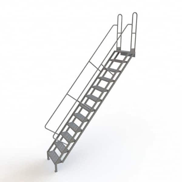 TRI-ARC - Rolling & Wall Mounted Ladders & Platforms Type: Stairway Slope Ladder Style: Stair Unit - Benchmark Tooling