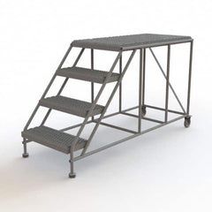 TRI-ARC - Rolling & Wall Mounted Ladders & Platforms Type: Rolling Work Platform Style: Steel Work Platform - Benchmark Tooling