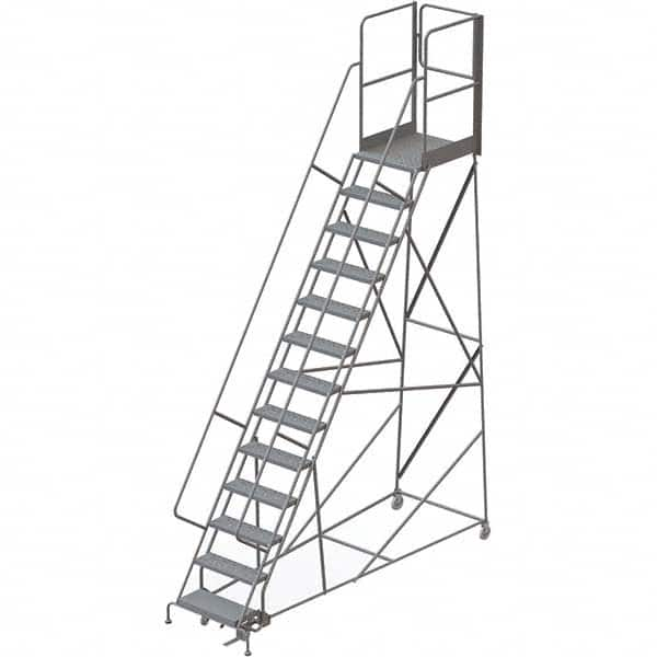 TRI-ARC - Rolling & Wall Mounted Ladders & Platforms Type: Rolling Warehouse Ladder Style: Rolling Platform Ladder - Benchmark Tooling