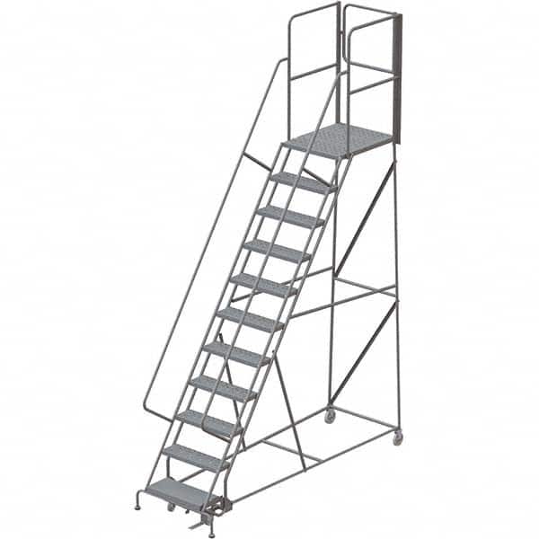 TRI-ARC - Rolling & Wall Mounted Ladders & Platforms Type: Rolling Warehouse Ladder Style: Rolling Platform Ladder - Benchmark Tooling