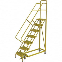 TRI-ARC - Rolling & Wall Mounted Ladders & Platforms Type: Stairway Slope Ladder Style: Forward Descent 50 Degree Incline - Benchmark Tooling