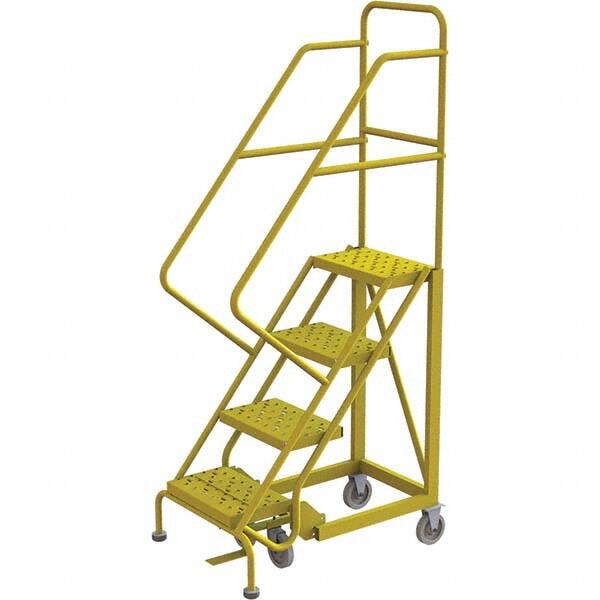 TRI-ARC - Rolling & Wall Mounted Ladders & Platforms Type: Stairway Slope Ladder Style: Forward Descent 50 Degree Incline - Benchmark Tooling