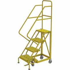 TRI-ARC - Rolling & Wall Mounted Ladders & Platforms Type: Stairway Slope Ladder Style: Forward Descent 50 Degree Incline - Benchmark Tooling