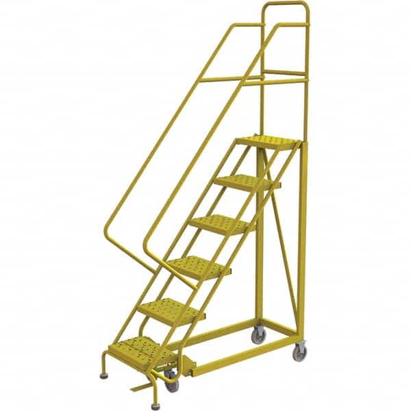 TRI-ARC - Rolling & Wall Mounted Ladders & Platforms Type: Stairway Slope Ladder Style: Forward Descent 50 Degree Incline - Benchmark Tooling
