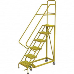 TRI-ARC - Rolling & Wall Mounted Ladders & Platforms Type: Stairway Slope Ladder Style: Forward Descent 50 Degree Incline - Benchmark Tooling