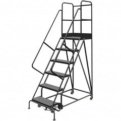 TRI-ARC - Rolling & Wall Mounted Ladders & Platforms Type: Rolling Warehouse Ladder Style: Rolling Platform Ladder - Benchmark Tooling