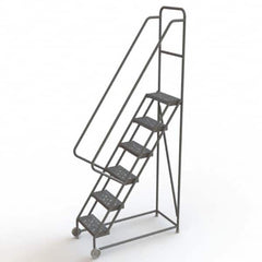 TRI-ARC - Rolling & Wall Mounted Ladders & Platforms Type: TiltNRoll Rolling Ladder Style: Tilt & Roll Safety Ladder - Benchmark Tooling