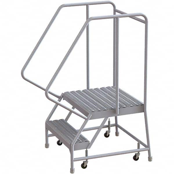 TRI-ARC - Rolling & Wall Mounted Ladders & Platforms Type: Rolling Warehouse Ladder Style: Rolling Safety Ladder - Benchmark Tooling