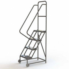 TRI-ARC - Rolling & Wall Mounted Ladders & Platforms Type: TiltNRoll Rolling Ladder Style: Tilt & Roll Safety Ladder - Benchmark Tooling
