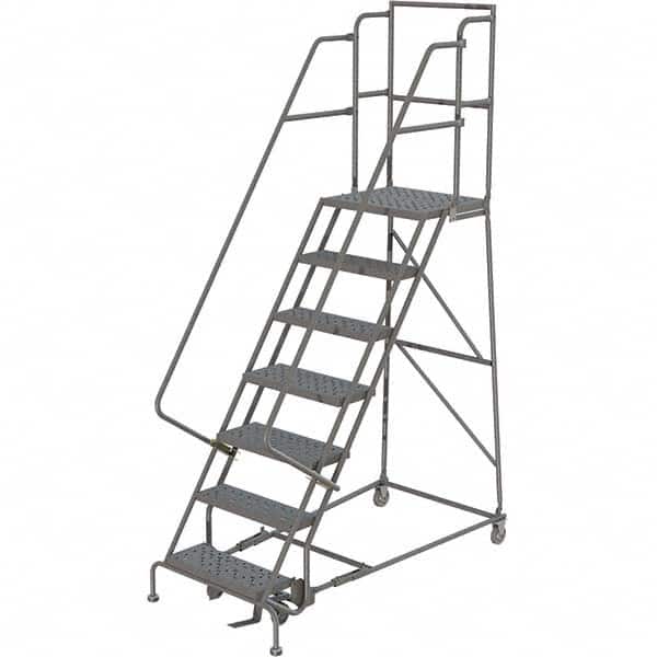 TRI-ARC - Rolling & Wall Mounted Ladders & Platforms Type: Rolling Warehouse Ladder Style: Rolling Platform Ladder - Benchmark Tooling