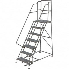TRI-ARC - Rolling & Wall Mounted Ladders & Platforms Type: Rolling Warehouse Ladder Style: Rolling Platform Ladder - Benchmark Tooling