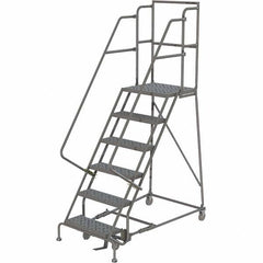 TRI-ARC - Rolling & Wall Mounted Ladders & Platforms Type: Rolling Warehouse Ladder Style: Rolling Platform Ladder - Benchmark Tooling
