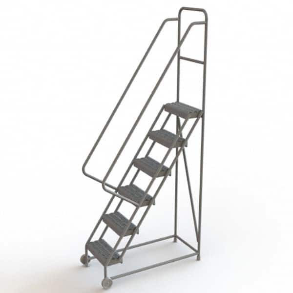 TRI-ARC - Rolling & Wall Mounted Ladders & Platforms Type: TiltNRoll Rolling Ladder Style: Tilt & Roll Safety Ladder - Benchmark Tooling