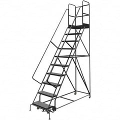 TRI-ARC - Rolling & Wall Mounted Ladders & Platforms Type: Rolling Warehouse Ladder Style: Rolling Platform Ladder - Benchmark Tooling