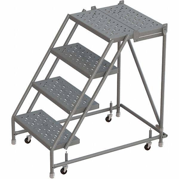 TRI-ARC - Rolling & Wall Mounted Ladders & Platforms Type: Rolling Warehouse Ladder Style: Rolling Platform Ladder - Benchmark Tooling