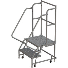 TRI-ARC - Rolling & Wall Mounted Ladders & Platforms Type: Rolling Warehouse Ladder Style: Rolling Platform Ladder - Benchmark Tooling