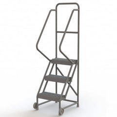 TRI-ARC - Rolling & Wall Mounted Ladders & Platforms Type: TiltNRoll Rolling Ladder Style: Tilt & Roll Safety Ladder - Benchmark Tooling