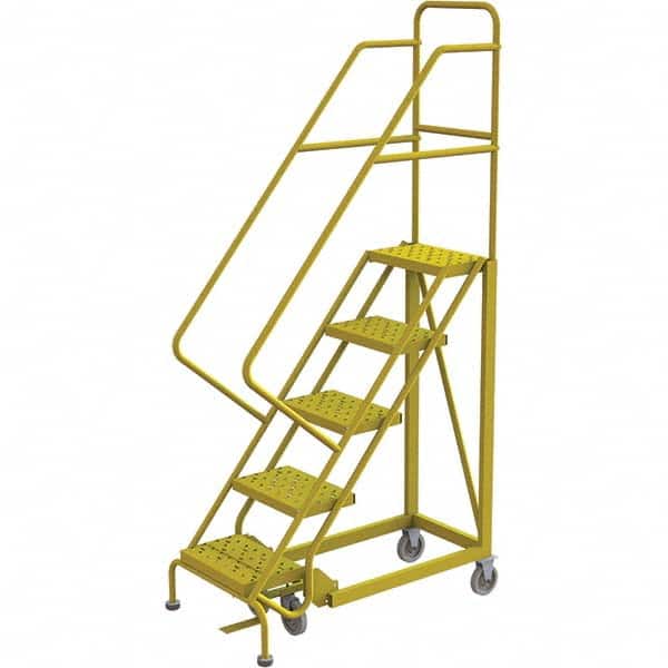 TRI-ARC - Rolling & Wall Mounted Ladders & Platforms Type: Stairway Slope Ladder Style: Forward Descent 50 Degree Incline - Benchmark Tooling