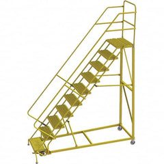 TRI-ARC - Rolling & Wall Mounted Ladders & Platforms Type: Stairway Slope Ladder Style: Forward Descent 50 Degree Incline - Benchmark Tooling