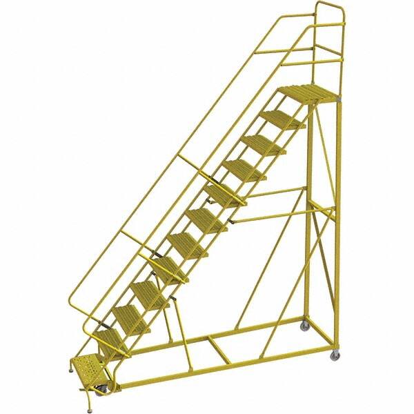 TRI-ARC - Rolling & Wall Mounted Ladders & Platforms Type: Stairway Slope Ladder Style: Forward Descent 50 Degree Incline - Benchmark Tooling