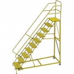 TRI-ARC - Rolling & Wall Mounted Ladders & Platforms Type: Stairway Slope Ladder Style: Forward Descent 50 Degree Incline - Benchmark Tooling