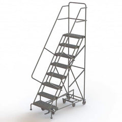 TRI-ARC - Rolling & Wall Mounted Ladders & Platforms Type: All-Directional Ladder Style: Forward Descent 50 Degree Incline - Benchmark Tooling