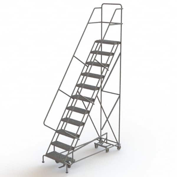 TRI-ARC - Rolling & Wall Mounted Ladders & Platforms Type: All-Directional Ladder Style: Forward Descent 50 Degree Incline - Benchmark Tooling