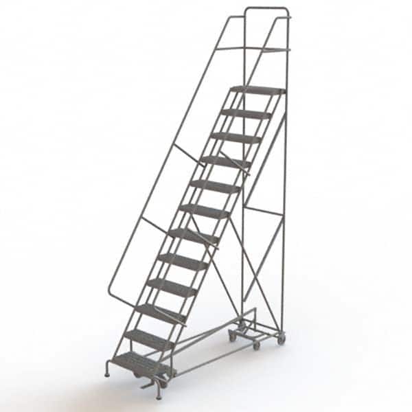 TRI-ARC - Rolling & Wall Mounted Ladders & Platforms Type: All-Directional Ladder Style: Forward Descent 50 Degree Incline - Benchmark Tooling