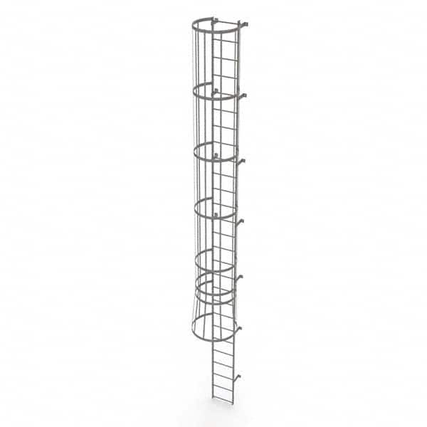 TRI-ARC - Rolling & Wall Mounted Ladders & Platforms Type: Fixed Ladder Style: Safety Cage - Benchmark Tooling