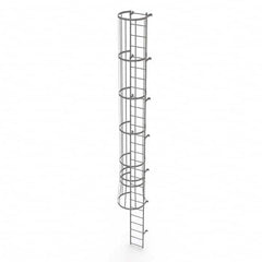 TRI-ARC - Rolling & Wall Mounted Ladders & Platforms Type: Fixed Ladder Style: Safety Cage - Benchmark Tooling