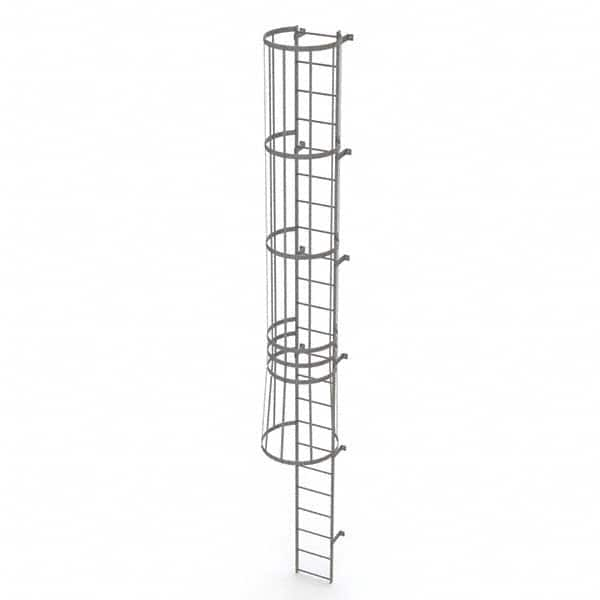 TRI-ARC - Rolling & Wall Mounted Ladders & Platforms Type: Fixed Ladder Style: Safety Cage - Benchmark Tooling