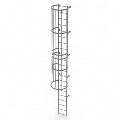 TRI-ARC - Rolling & Wall Mounted Ladders & Platforms Type: Fixed Ladder Style: Safety Cage - Benchmark Tooling