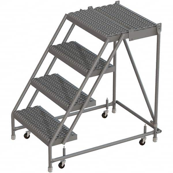 TRI-ARC - Rolling & Wall Mounted Ladders & Platforms Type: Rolling Warehouse Ladder Style: Rolling Platform Ladder - Benchmark Tooling