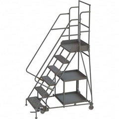 TRI-ARC - Rolling & Wall Mounted Ladders & Platforms Type: Stock-Picking Ladder Style: Rolling Safety Stock Picking Ladder - Benchmark Tooling