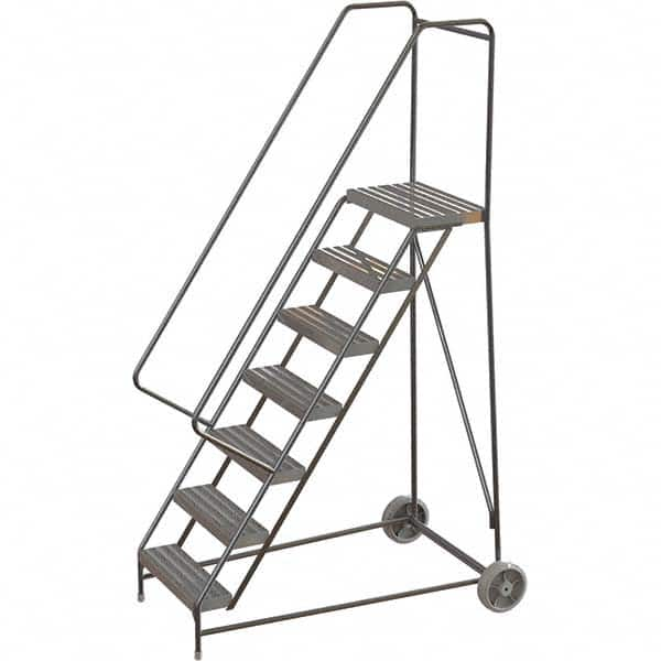 TRI-ARC - Rolling & Wall Mounted Ladders & Platforms Type: Rolling Warehouse Ladder Style: Rolling Safety Ladder - Benchmark Tooling