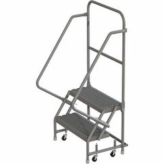 TRI-ARC - Rolling & Wall Mounted Ladders & Platforms Type: Rolling Warehouse Ladder Style: Rolling Platform Ladder - Benchmark Tooling