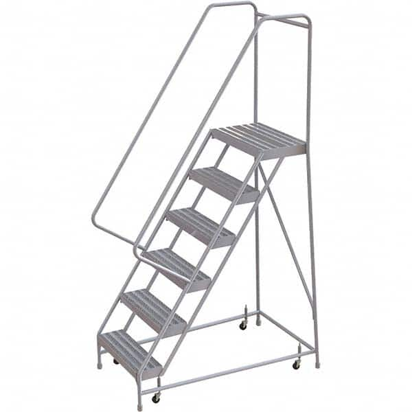 TRI-ARC - Rolling & Wall Mounted Ladders & Platforms Type: Rolling Warehouse Ladder Style: Rolling Safety Ladder - Benchmark Tooling