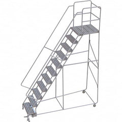 TRI-ARC - Rolling & Wall Mounted Ladders & Platforms Type: Rolling Warehouse Ladder Style: Rolling Safety Ladder - Benchmark Tooling