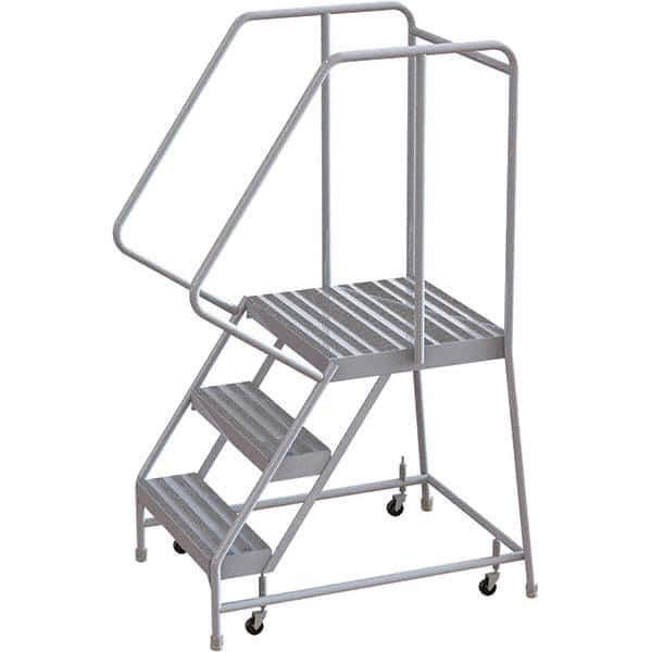 TRI-ARC - Rolling & Wall Mounted Ladders & Platforms Type: Rolling Warehouse Ladder Style: Rolling Safety Ladder - Benchmark Tooling