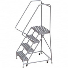 TRI-ARC - Rolling & Wall Mounted Ladders & Platforms Type: Rolling Warehouse Ladder Style: Rolling Safety Ladder - Benchmark Tooling