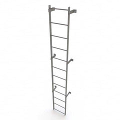 TRI-ARC - Rolling & Wall Mounted Ladders & Platforms Type: Fixed Ladder Style: Safety Cage - Benchmark Tooling